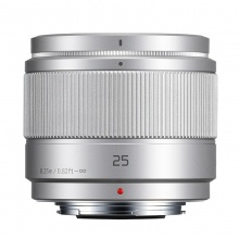 松下（Panasonic）25mm (35mm相机等效：50mm) F1.7 标准定焦镜头 银色(H-H025-S)