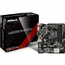华擎（ASRock）AB350M-HDV主板+锐龙AMD Ryzen 5 1600X CPU 板U套装