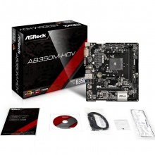华擎（ASRock）AB350M-HDV主板+锐龙AMD Ryzen 5 1600X CPU 板U套装