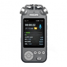 飞利浦（PHILIPS）VTR9200 智能录音笔 专业语音转文字 高清降噪拍照摄像 灰色 32G_