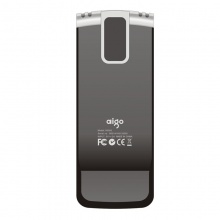 爱国者(aigo) R5530录音笔专业高清远距降噪 MP3播放器 炫黑纤薄带背夹 8GB 16G