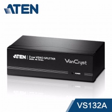 ATEN宏正 VS132A VGA分配器 一分二VGA视频分配器 1进2出分屏器