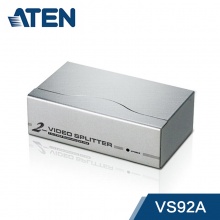 ATEN宏正 VS92A VGA分配器 1分2视频分配器 1进2出分频器分屏器
