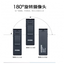 韩国现代（HYUNDAI）专业高清摄像录音笔微型行车记录仪无光无声红外夜视录像器商务会议摄像头 星空黑 1080p高清摄像器 带128G内存卡