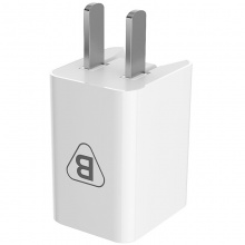 毕亚兹(BIAZE) 手机充电器 5V/2.4A 双口USB插头 移动电源适配器 M9白色 苹果7/6s/小米6/华为P9/安卓平板