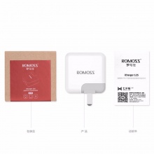 罗马仕（ROMOSS）AC12S双USB 适配器快充2.1A 手机/平板/移动电源通用插头 可换插脚旅行充电器