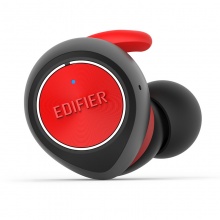 漫步者(EDIFIER)真无线蓝牙耳机 立体声运动蓝牙耳机耳麦自带充电仓安卓苹果通用手机耳机TWS3 黑红色