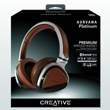 创新（Creative）Aurvana Platinum高清无线蓝牙包耳式耳麦 NFC 主动降噪耳机