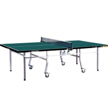 双鱼3系列大赛标准室内折叠移动式乒乓球台 301(墨绿色)双折式移动球台
