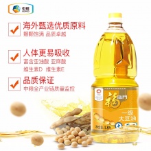 福临门 食用油 一级大豆油 1.8L 中粮出品