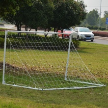 SBA305便携式可折叠足球门2.4*1.2宽足球门钢管防锈处理足球球门 2.4米白色足球门