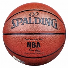斯伯丁Spalding篮球 NBA彩色运球人经典比赛PU蓝球74-602Y