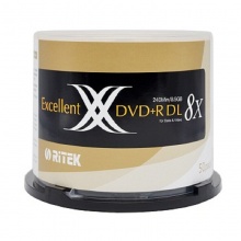 铼德（RITEK）铼德 8倍 DVD+R 8.5G 50片桶装 50桶装刻录盘