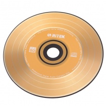 铼德（RITEK）CD-R空白光盘/刻录盘 52速700M 台产 五彩黑胶音乐盘 桶装50片