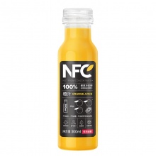 农夫山泉NFC果汁 100%NFC橙汁300ml*24瓶 整箱