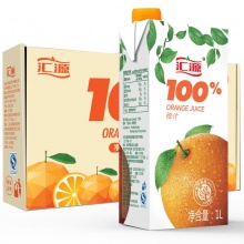 汇源 果汁 青春版 100%橙汁1Lx5 盒