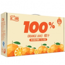 汇源 果汁 青春版 100%橙汁1Lx5 盒