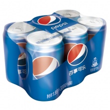 百事可乐 可乐型汽水 330ml*6罐