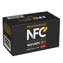 农夫山泉 NFC果汁300ml*24瓶/箱100%NFC橙汁 非浓缩还原果汁 冷压榨