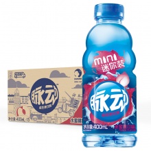 脉动（Mizone）维生素功能饮料 水蜜桃400ml*15迷你瓶 整箱