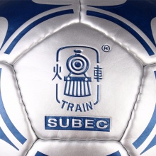 火车 Train 火车头 KS32S精品 手缝 PU材质 标准5号 比赛足球 足感超好 银蓝色