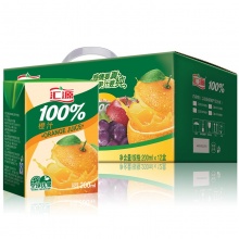 汇源100%橙果汁200ml*12盒 礼盒装