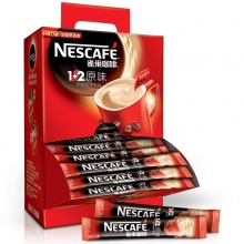 雀巢咖啡（Nescafe） 速溶咖啡原味1+2咖啡粉饮品100条分享装礼盒1500g