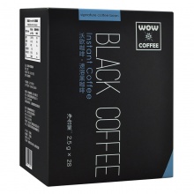 沃欧咖啡（wow coffee）速溶黑咖啡70g（2.5g*28条） 盒装