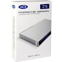 LaCie 保时捷设计 Porsche Design P9223 2.5英寸 移动硬盘 USB3.0 2T 银白色