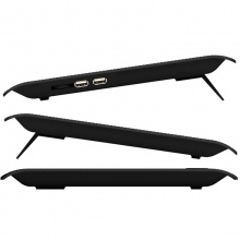 诺西（NUOXI）L112B 笔记本散热器（笔记本支架/散热垫/电脑配件/带调节风速和支架/6风扇/黑色/15.6英寸）