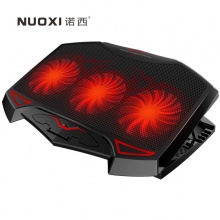 诺西 NUOXI 冰封侠笔记本散热器（笔记本支架/散热垫/电脑配件/3风扇/可调节风速和支架/黑色/15.6英寸）