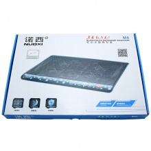 诺西（NUOXI）M6 笔记本散热器（笔记本支架/散热垫/电脑配件/带调节风速和支架/6风扇/黑色/15.6英寸）