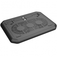 诺西（NUOXI）M10 笔记本散热器（笔记本支架/散热垫/电脑配件/2风扇/静音散热架/黑色/15.6英寸）
