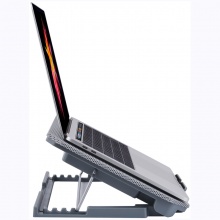倍晶 华为matebook笔记本散热器x支架D风扇pro电脑荣耀magicbook桌面E 银灰色(带USB转USB线)