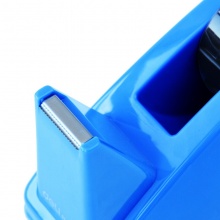 得力（deli）812 大号胶带座切割器封箱器(胶带宽度 ≤24mm) 蓝灰随机