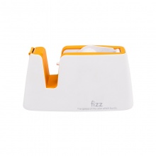 飞兹(fizz)大号胶带座/文具胶布切割器/精品肤感系列办公用品 橙色FZ224003
