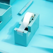 纽赛(NUSIGN)创意胶带座 胶带纸切割器 桌面摆件 珊蓝色NS121