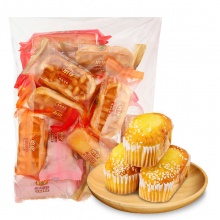 徐福记 磨堡 传统欧式蛋糕 混合包 零食小吃饼干休闲食品 500g/袋