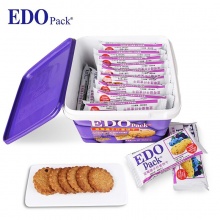 EDO pack 饼干蛋糕 零食早餐 纤麦消化饼干 蓝莓提子味 600g/盒