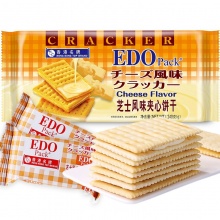 EDO pack 饼干蛋糕 零食点心 早餐苏打夹心饼干 芝士风味 240g/袋