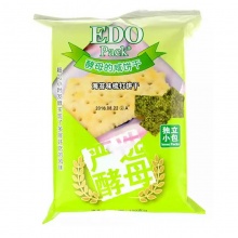 EDO pack 饼干蛋糕 零食早餐 家庭装 海苔味酵母梳打饼干 300g/袋