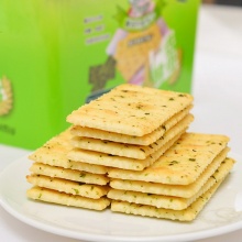 EDO pack 饼干蛋糕 零食早餐 家庭装 海苔味酵母梳打饼干 300g/袋
