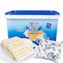 EDO pack 饼干蛋糕 零食早餐 酵母苏打饼干 芝麻味 518g/盒