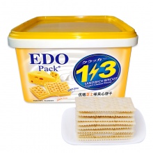 EDO Pack 饼干蛋糕 零食早餐 3+2S苏打夹心饼干 优格芝士味 560g/盒