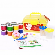 JoanMiro 美乐 儿童手指画水彩颜料套装12色百宝箱可水洗