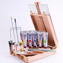 蒙玛特（Mont Marte） 油画套装油画工具 画箱油画布框油画颜料画笔12色装含画箱 18色套装(100ml/支)