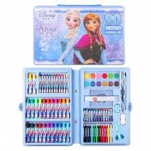 迪士尼（Disney）90件套水彩笔/彩色铅笔/蜡笔颜料绘画礼盒套装 E0033F