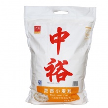 中裕（ZHONGYU）面粉 麦香小麦粉5kg 中筋面粉 馒头包子用粉 蒸煮用粉 大饼用粉