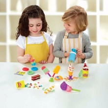 孩之宝（Hasbro)培乐多彩泥黏土创意厨房系列冰激凌甜点套装创意手工橡皮泥儿童玩具 E0042