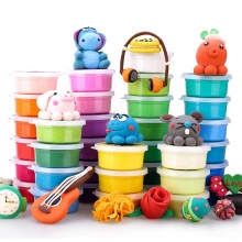 24色/36色超轻粘土套装3D橡皮泥太空泥儿童沙软陶雪花彩泥玩具 24色彩盒装